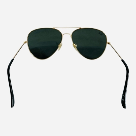 Vintage RAY-BAN Gold Metal Frame Sunglasses Glass Sunglasses Aviators Sunglasses - Picture 6 of 8